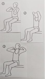 肩回し体操の図