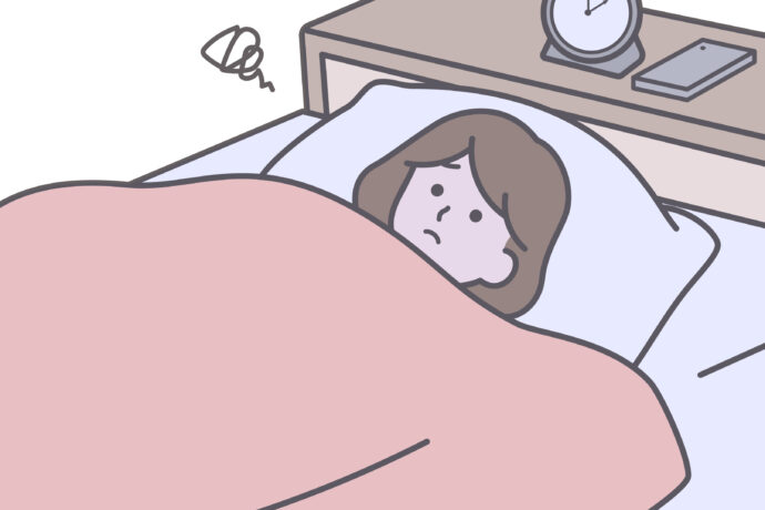 眠れない女性