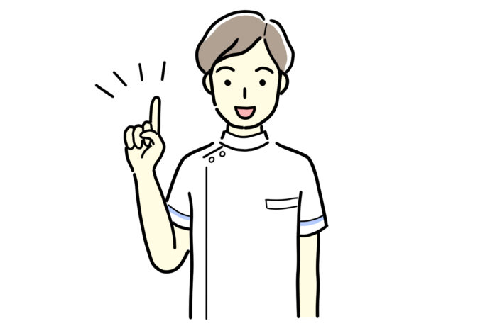 白衣の男性