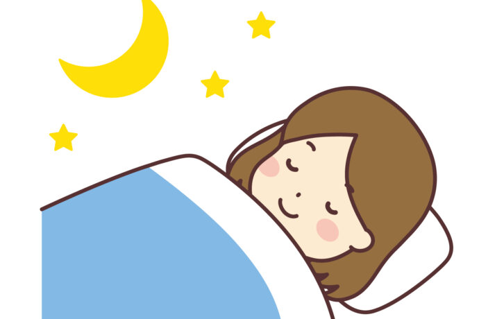 よく眠る女性