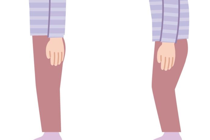 膝を緩める