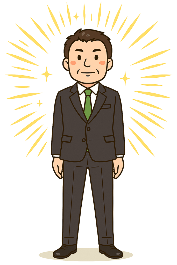 周りを元気にする男性