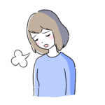 気が晴れない女性