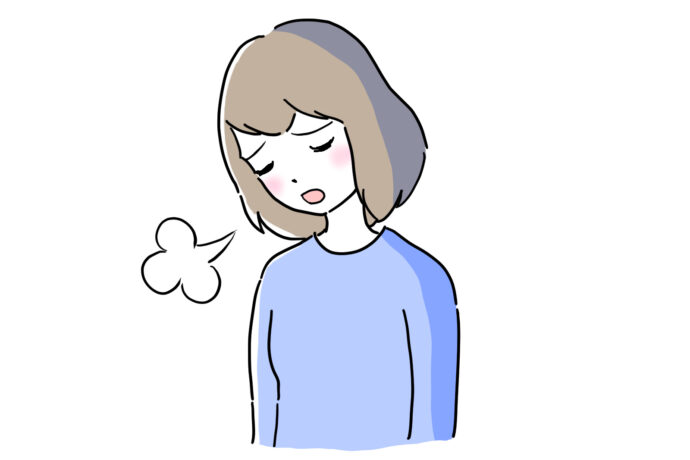 気が晴れない女性