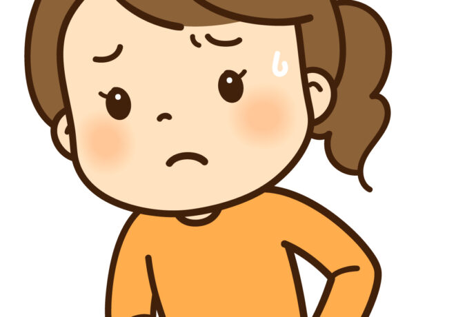 腰痛の女性