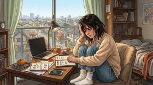 将来が不安な女性