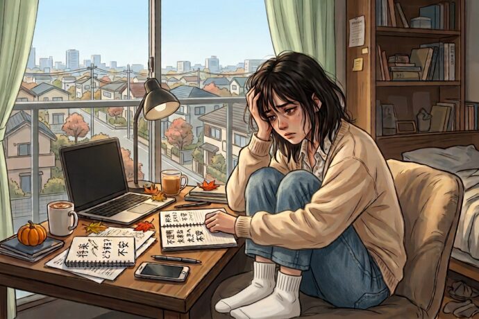 将来が不安な女性